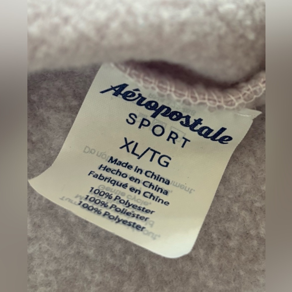 Aeropostale Sport Hoodie Womens Juniors XL Full Zip Lt Purple Hooded Sweatshirt - Picture 5 of 12